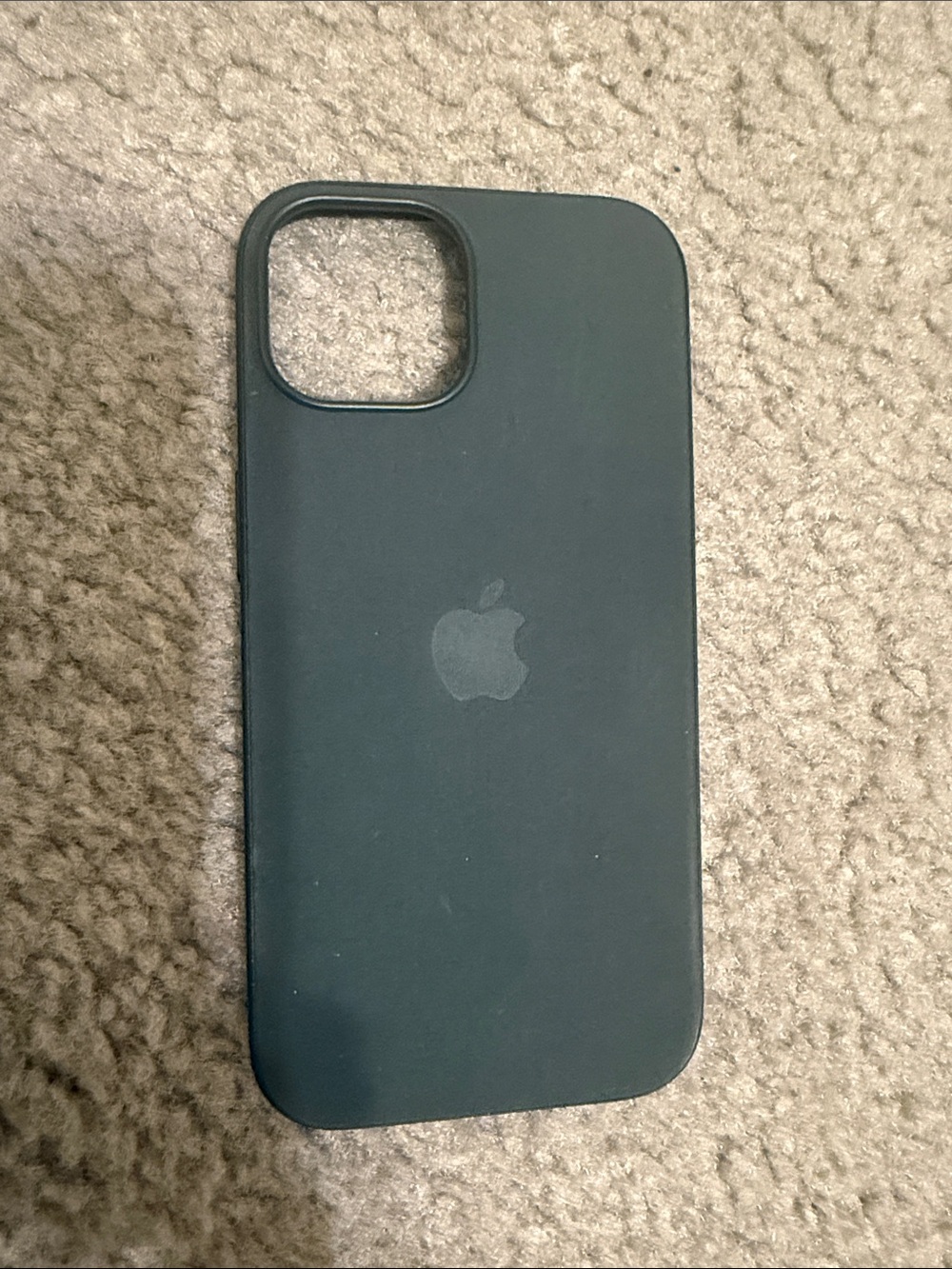 Apple FineWoven iPhone 15 Case in Dark Green